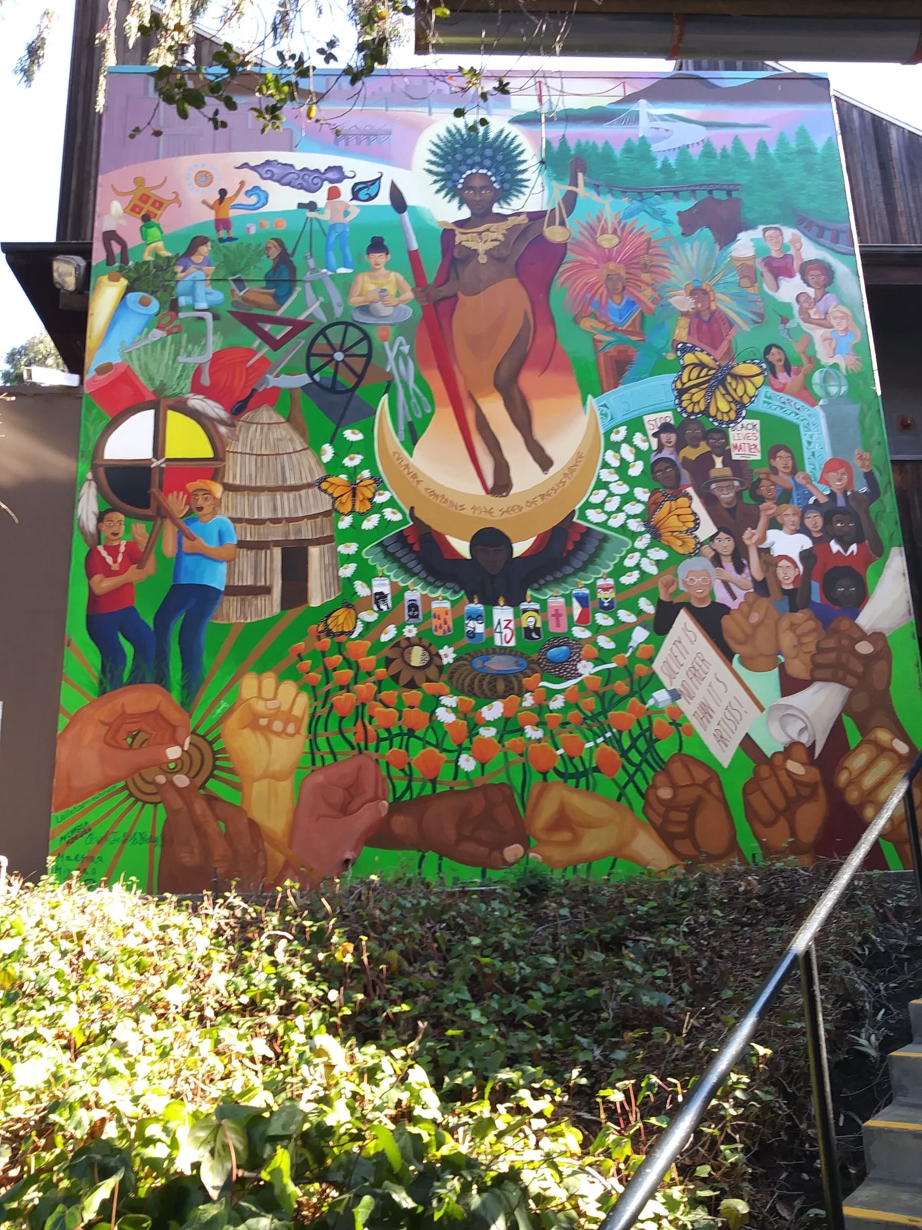 Have the artists who painted this mural on Martinez Hall been contacted regarding CCA’s move to San Francisco?