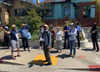UBA gives guests a tour of the CCA campus and neighborhood. Photo by Joe Johnston.