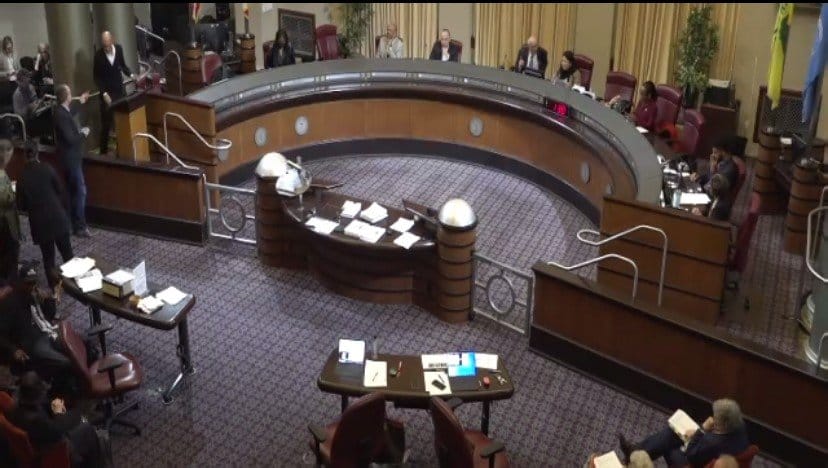 The Oakland City Council meeting at City Hall on December 3, 2024.