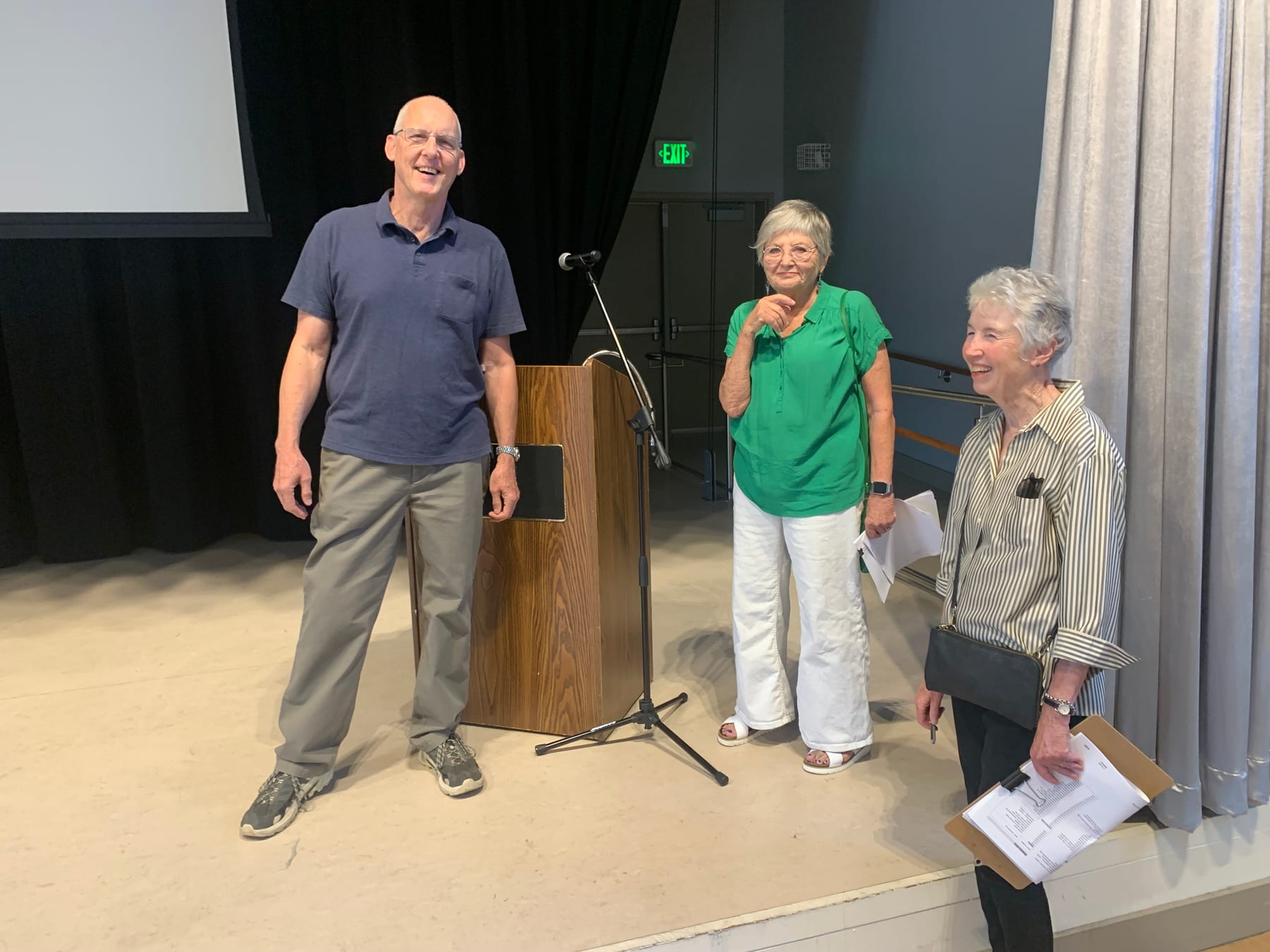 Steve Cook, Myrna Walton, and Meredith Marschak.